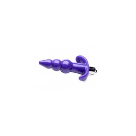 Bubbling Vibrating Anal Plug With Ribs