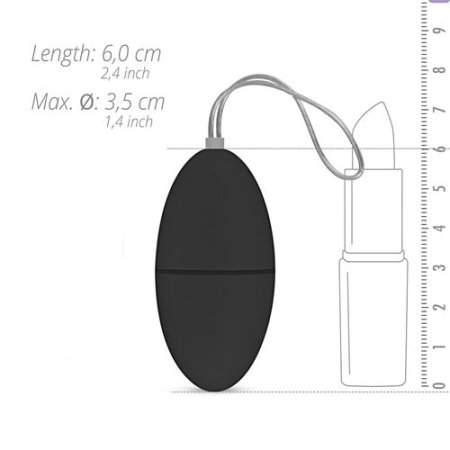 (image for) Easytoys Vibrating Egg - Black
