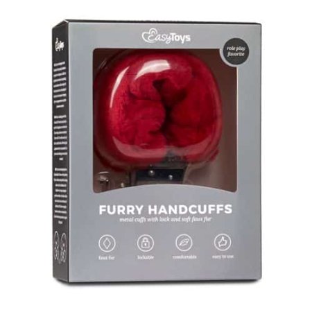 (image for) Furry handcuffs - red