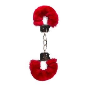 Furry handcuffs - red