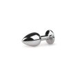 (image for) Metal butt plug with transparent diamond