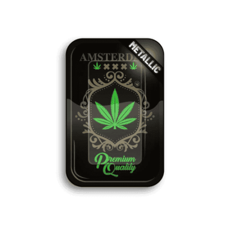 (image for) Metal roller tray Amsterdam Leaf Gold