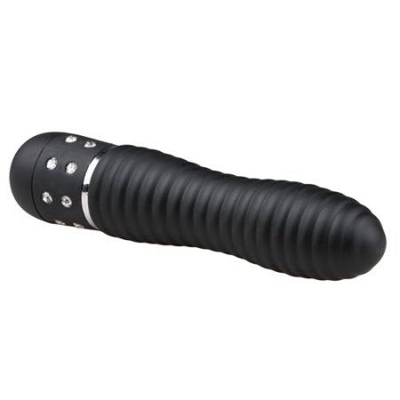 (image for) Mini Vibrator Ribbed - Black