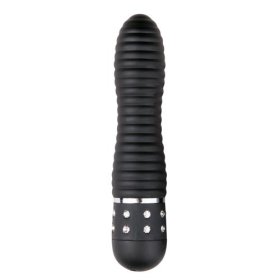 (image for) Mini Vibrator Ribbed - Black