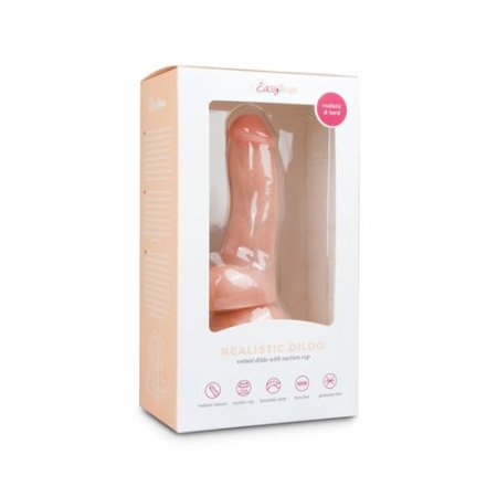 (image for) Realistic Dildo With Scrotum - 15 cm white