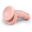 (image for) Realistic Dildo With Scrotum - 15 cm white