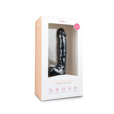 (image for) Realistic Dildo With Scrotum - 22.5 cm black