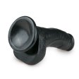 (image for) Realistic Dildo With Scrotum - 15 cm black