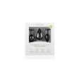 (image for) Silicone Butt Plug With Diamond Three-Piece - Black