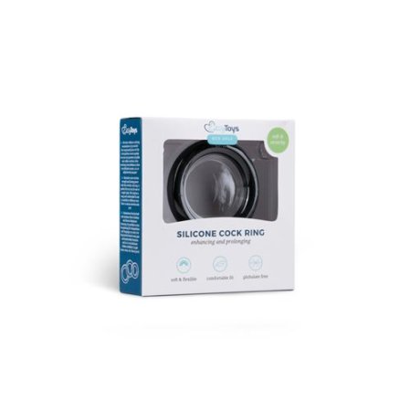 (image for) Silicone Cockring Large - Black