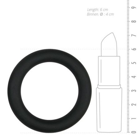 (image for) Silicone Cockring Large - Black