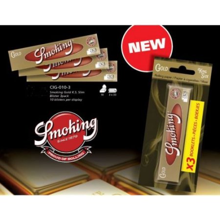 (image for) Smoking Gold 3 x 33 rolling papers