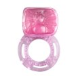 (image for) Stretchable Vibrating Cock Ring - Pink
