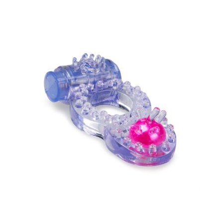 (image for) Vibrating Cock Ring With Dual Stimulation - Purple