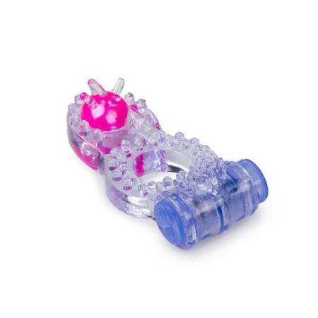 (image for) Vibrating Cock Ring With Dual Stimulation - Purple