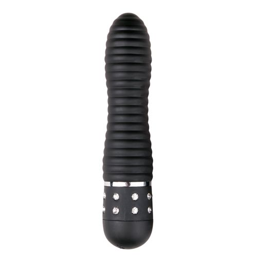 (image for) Mini Vibrator Ribbed - Black