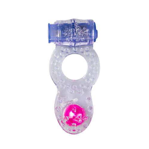 (image for) Vibrating Cock Ring With Dual Stimulation - Purple